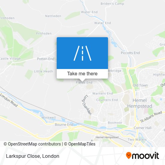Larkspur Close map
