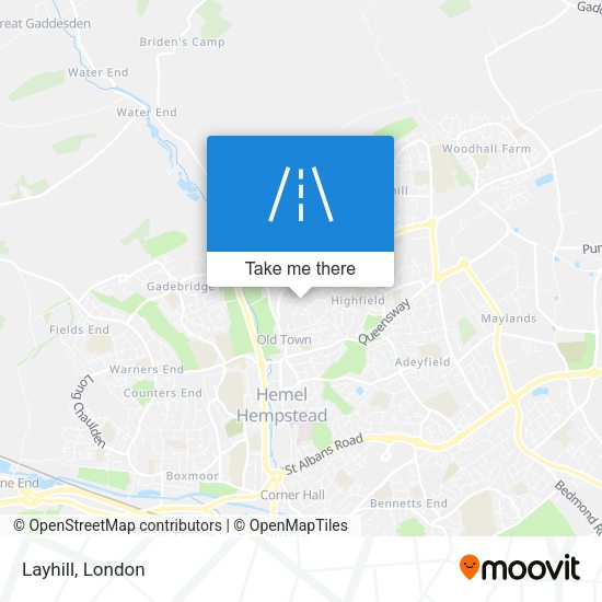 Layhill map