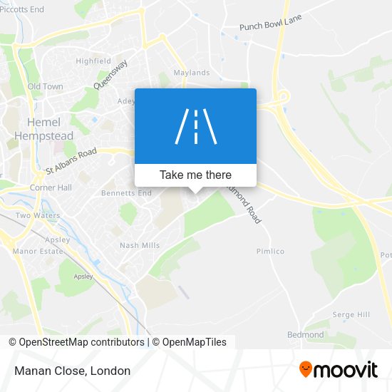 Manan Close map