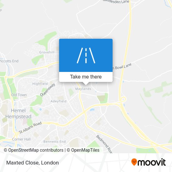 Maxted Close map