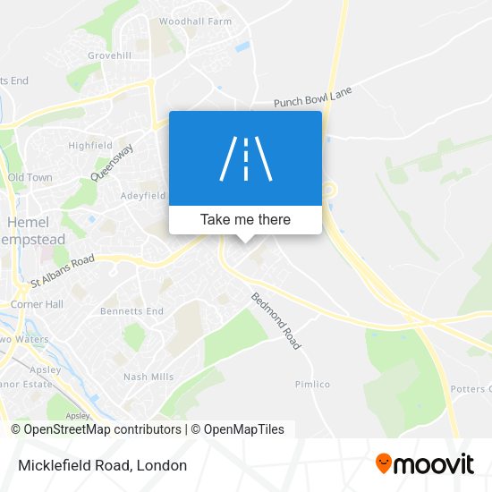 Micklefield Road map