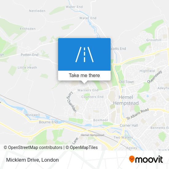 Micklem Drive map