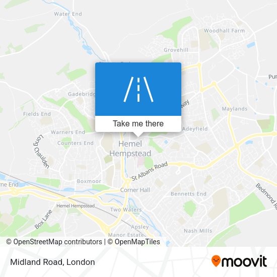 Midland Road map