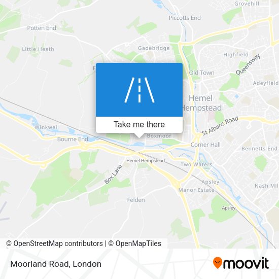 Moorland Road map