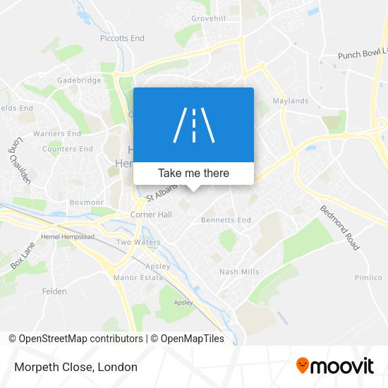 Morpeth Close map