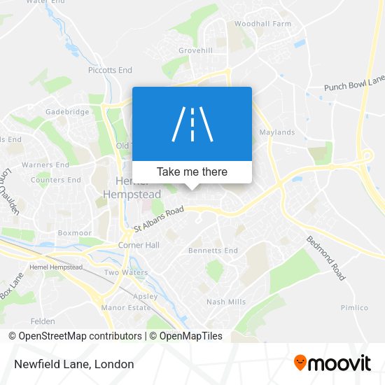 Newfield Lane map
