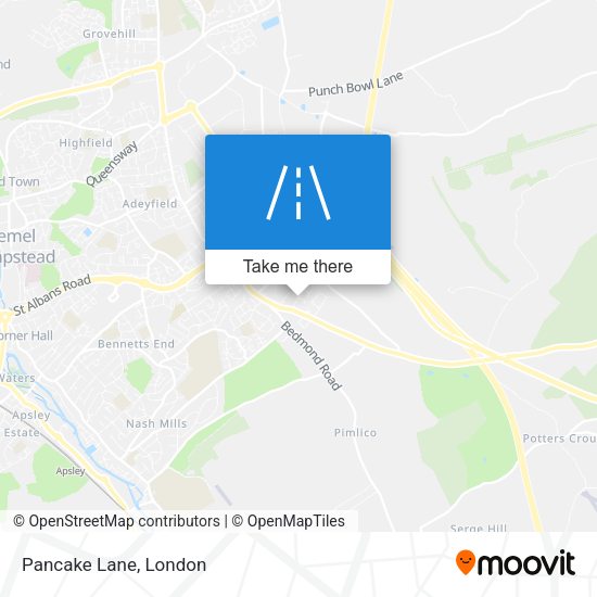 Pancake Lane map
