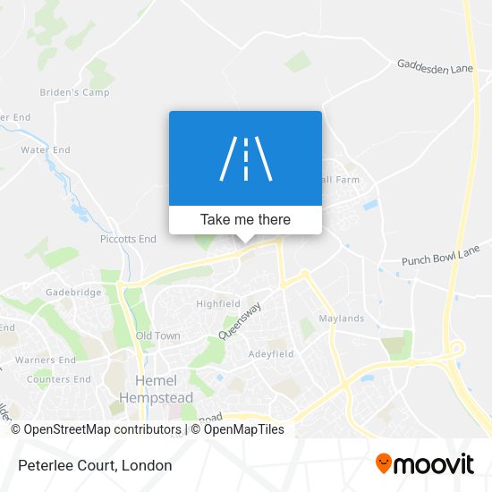 Peterlee Court map