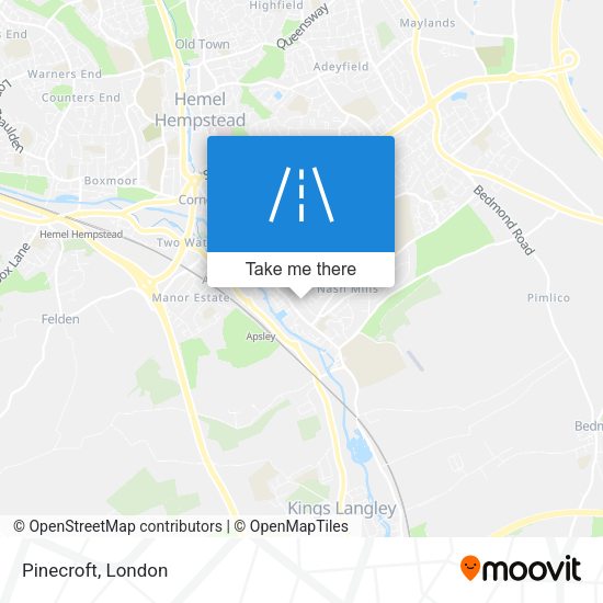 Pinecroft map
