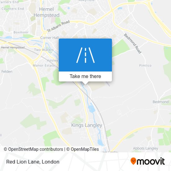 Red Lion Lane map
