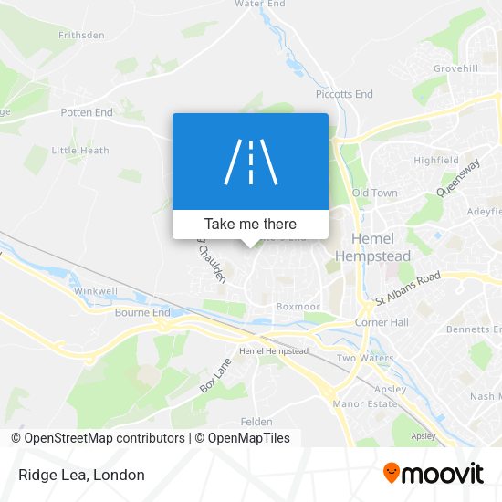 Ridge Lea map
