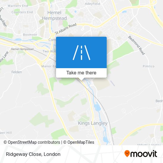 Ridgeway Close map