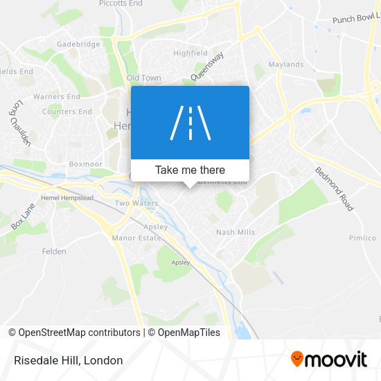 Risedale Hill map