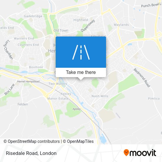 Risedale Road map