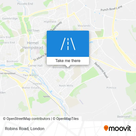 Robins Road map