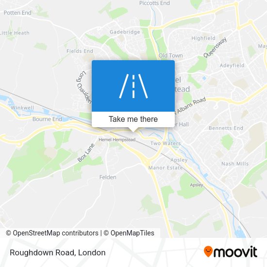 Roughdown Road map