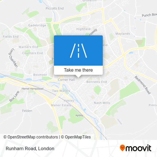 Runham Road map