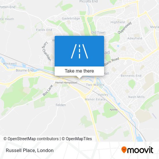 Russell Place map