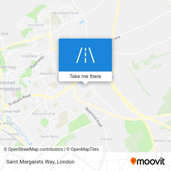 Saint Margarets Way map