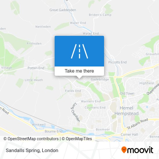 Sandalls Spring map