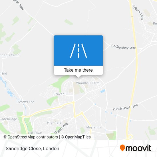 Sandridge Close map