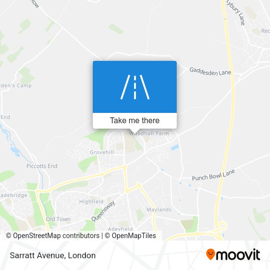 Sarratt Avenue map
