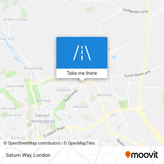Saturn Way map