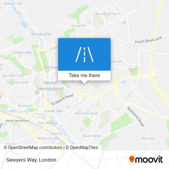 Sawyers Way map