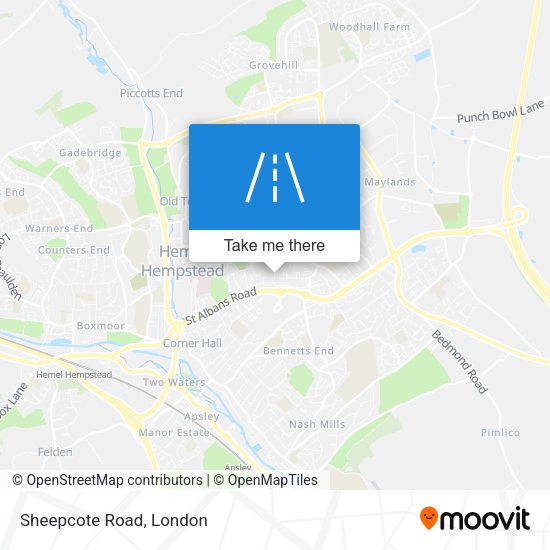 Sheepcote Road map