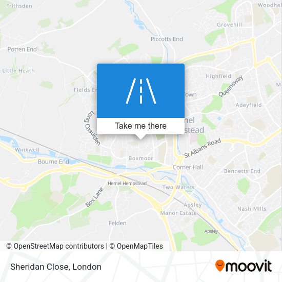 Sheridan Close map