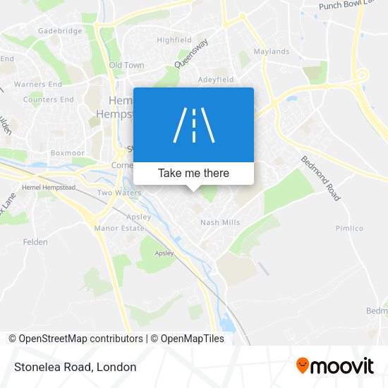 Stonelea Road map