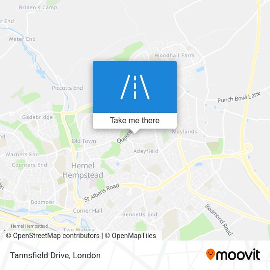Tannsfield Drive map