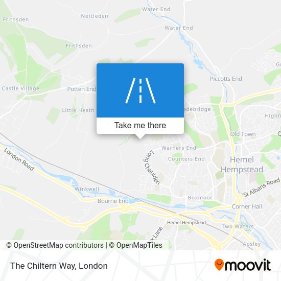 The Chiltern Way map