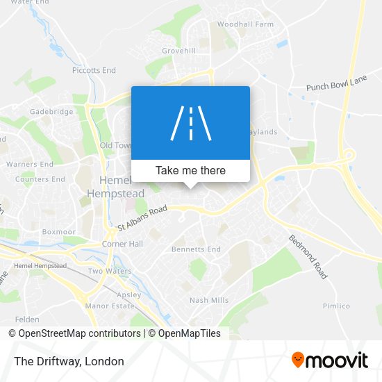The Driftway map