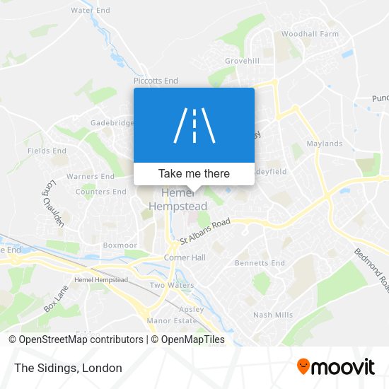 The Sidings map