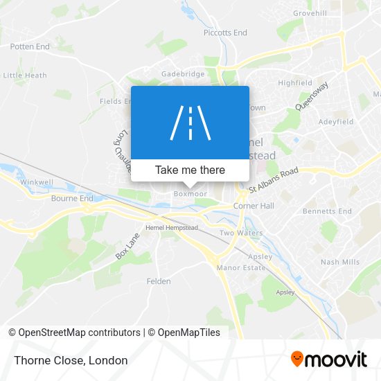 Thorne Close map