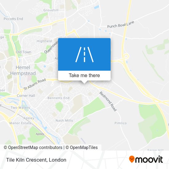 Tile Kiln Crescent map