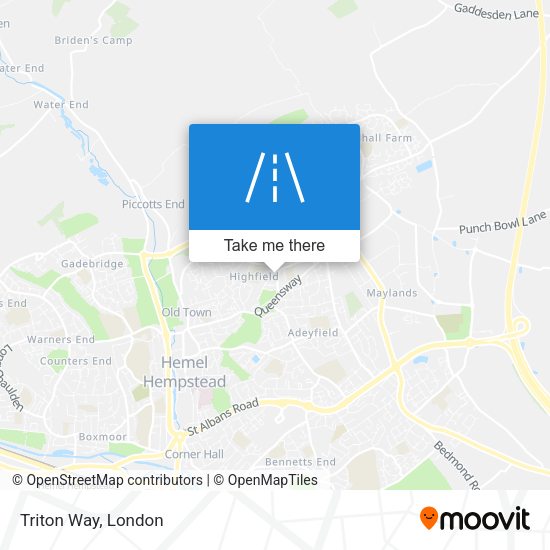 Triton Way map