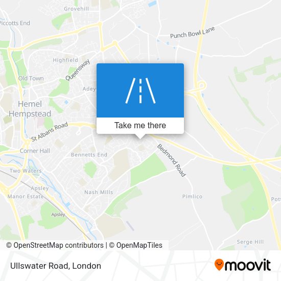Ullswater Road map