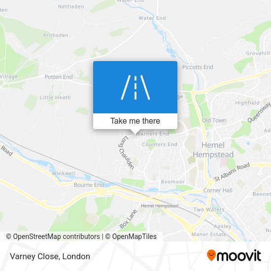 Varney Close map