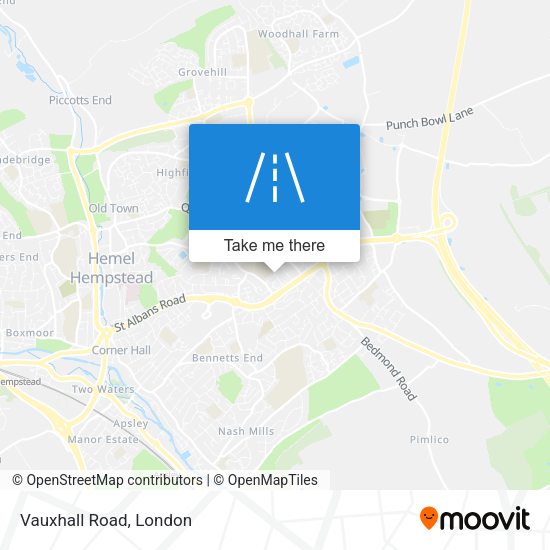Vauxhall Road map