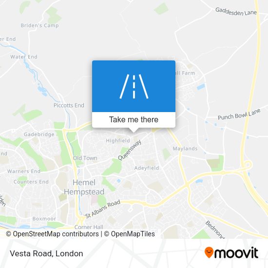 Vesta Road map