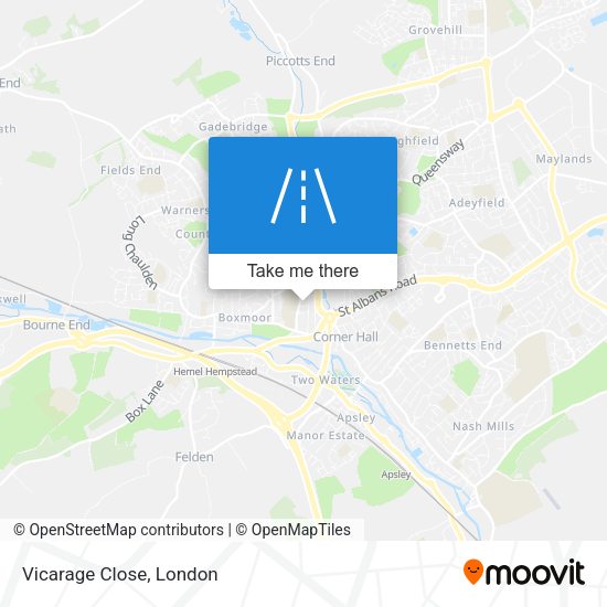 Vicarage Close map