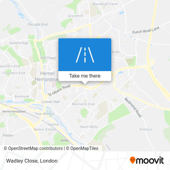 Wadley Close map
