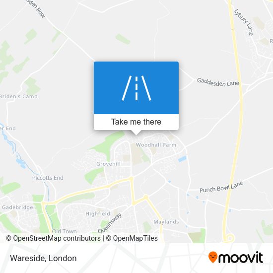 Wareside map