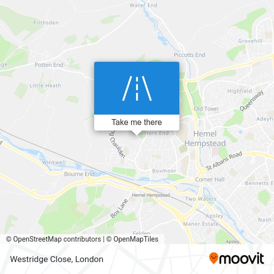 Westridge Close map