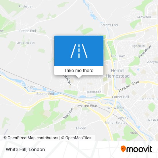 White Hill map
