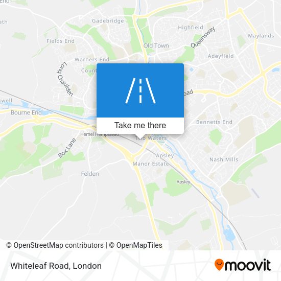 Whiteleaf Road map