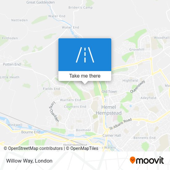 Willow Way map