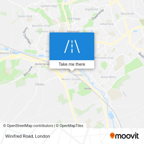 Winifred Road map